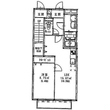 アムール大野の物件間取画像